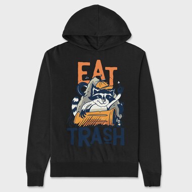 Eat Trash, Unisex Men's Hoodie