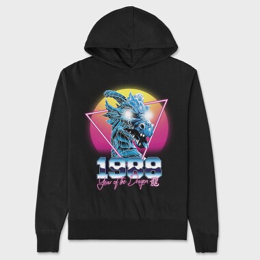 Dragon Retro Wave, Unisex Men's Hoodie