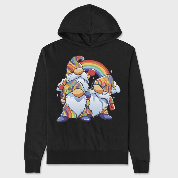 Hippie Gnomes, Unisex Men's Hoodie