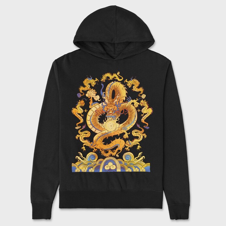Dragon Traditional, Unisex Men's Hoodie