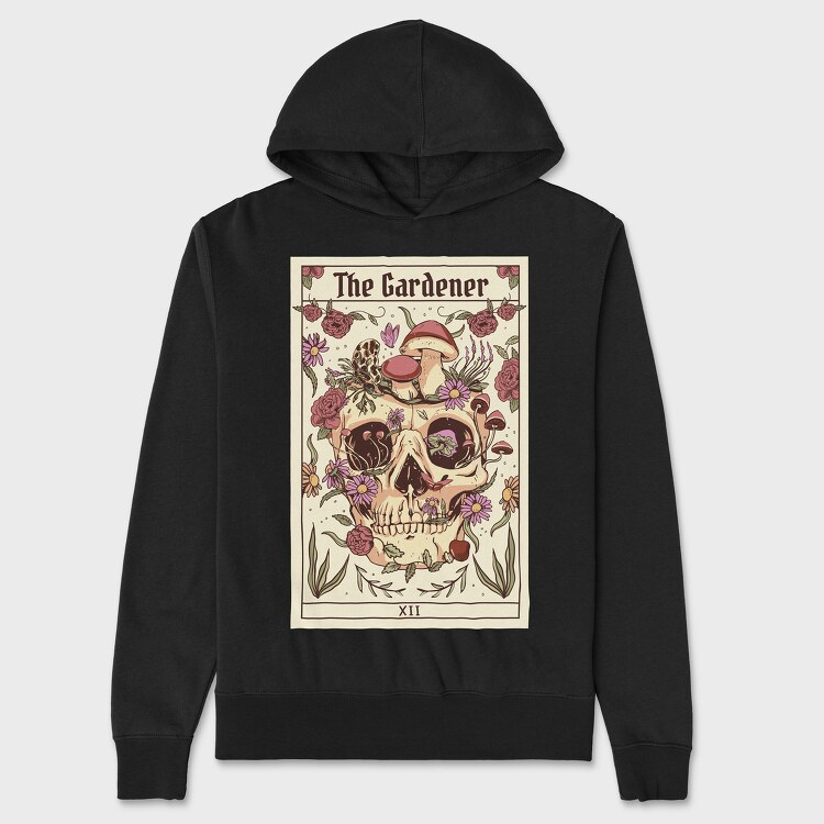 Tarot Card the Gardener, Unisex Men's Hoodie