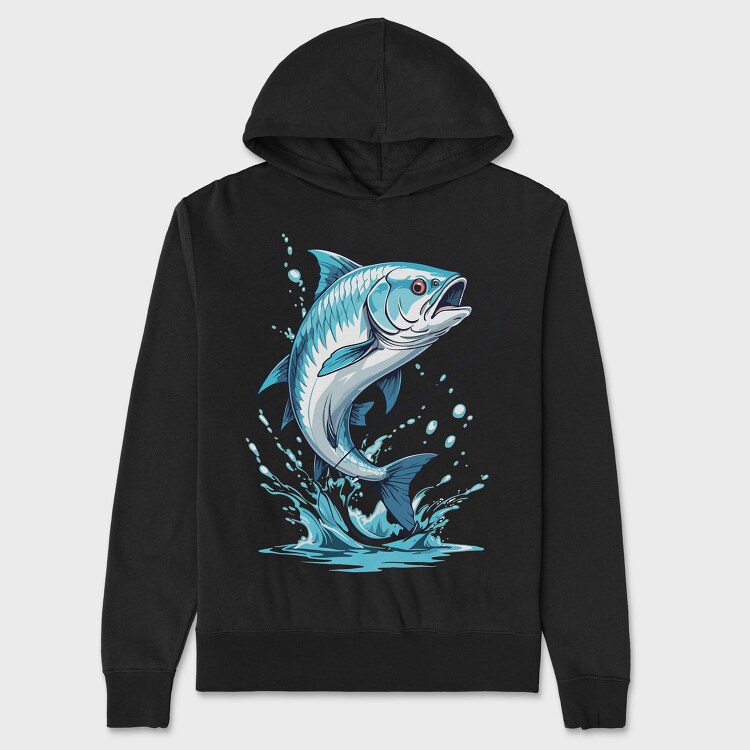 Tarpon Fish, Unisex Men's Hoodie