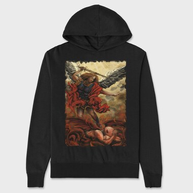 Angel and Devil Painting, Unisex Men's Hoodie