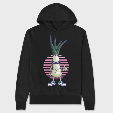 Funny Leek, Unisex Men's Hoodie