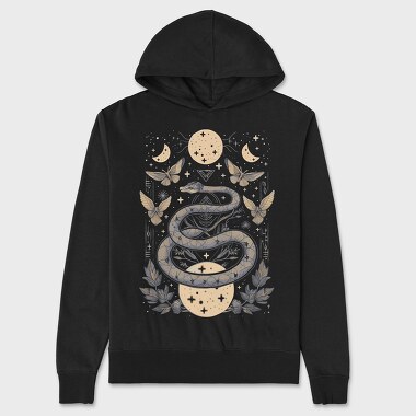 Celestial Snake, Unisex Men's Hoodie