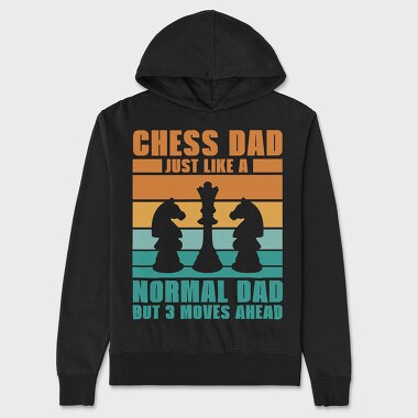 Chess Dad, Unisex Men's Hoodie