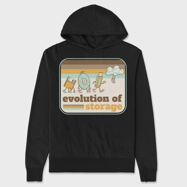 Evolution of Storage Vintage, Unisex Men's Hoodie
