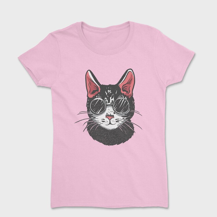 Sunglasses Cat, Дамска Тениска