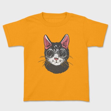 Sunglasses Cat, Kids' T-Shirt