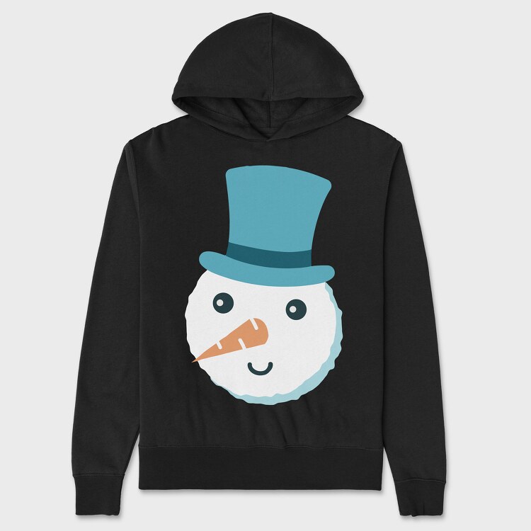 Christmas Snowman Faces 5, Унисекс Мъжко Суичър