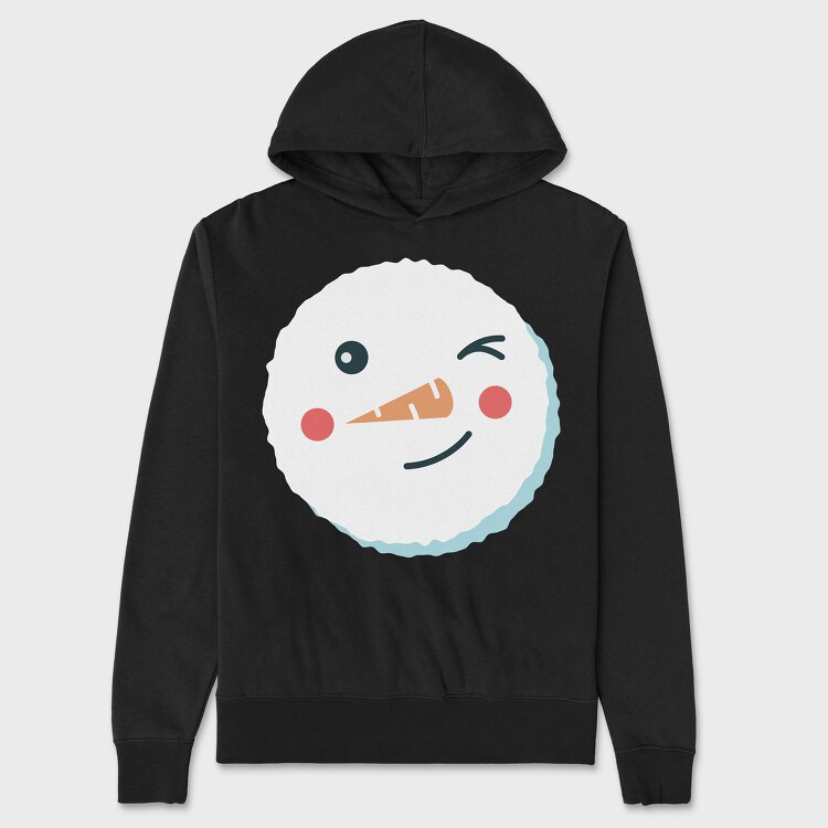 Christmas Snowman Faces 6, Unisex Men's Hoodie