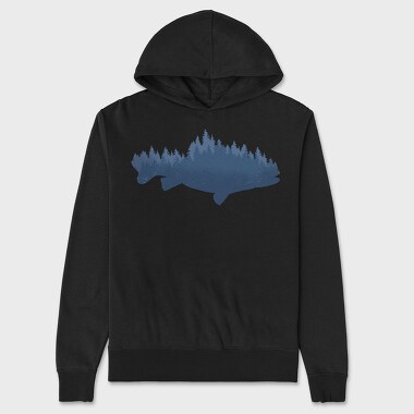 Fish Forest, Unisex Men's Hoodie