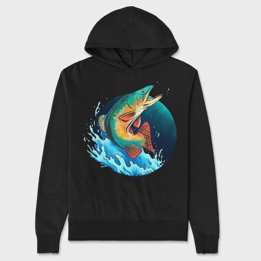 Trout Fish, Unisex Men's Hoodie