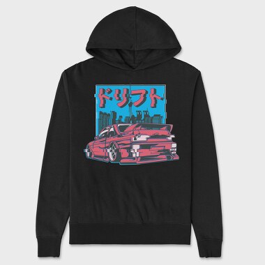 City Glitch Car, Unisex Men's Hoodie