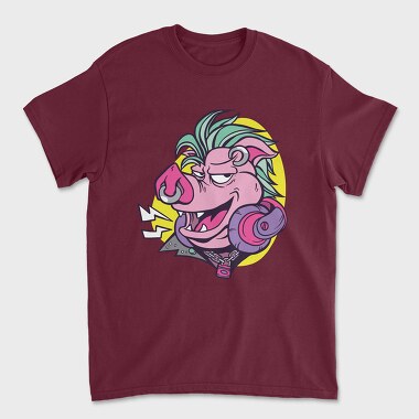 Punk Pig Face, Unisex Men's T-Shirt