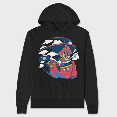 Pirate Cartoon, Unisex Men's Hoodie