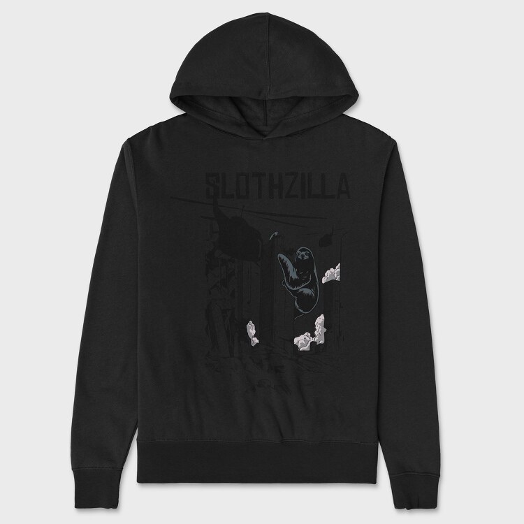 Slothzilla, Unisex Men's Hoodie