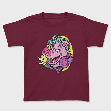 Punk Pig Face, Kids' T-Shirt
