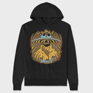 Ufo Dinosaurs, Unisex Men's Hoodie