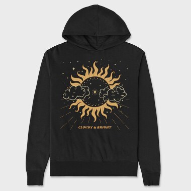 Cloudy and Bright, Unisex Men's Hoodie