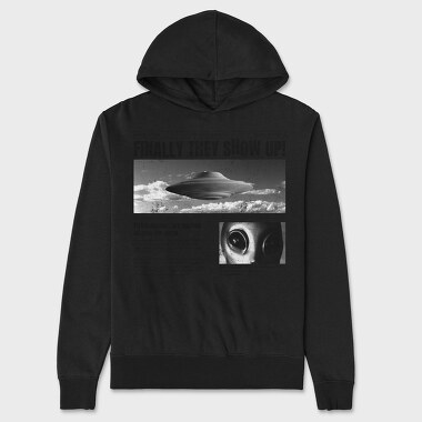 Ufo Newspaper, Unisex Men's Hoodie