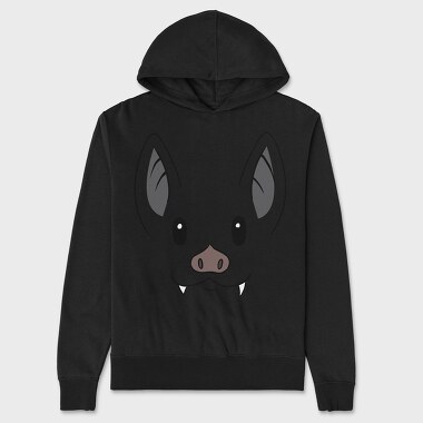 Bat Face, Unisex Men's Hoodie