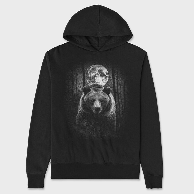 Forest Bear Moon, Унисекс Мъжко Суичър