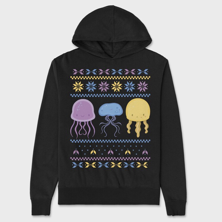 Jellyfish Sweater, Unisex Men's Hoodie