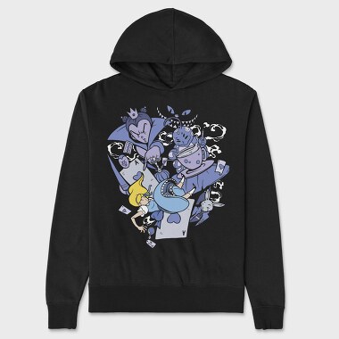 Alice Wonderland, Unisex Men's Hoodie