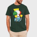 Bear Guitar Cottagecore, Unisex Men's T-Shirt