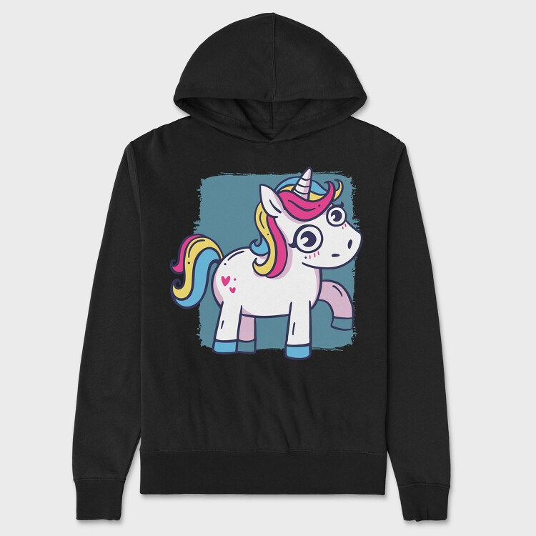 Unicorn Cute Animation, Унисекс Мъжко Суичър