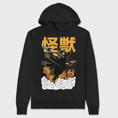 Kaiju Cat, Unisex Men's Hoodie