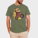 Frog Reading Cottagecore, Unisex Men's T-Shirt