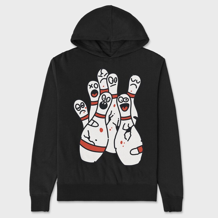 Funny Bowling Pins, Унисекс Мъжко Суичър