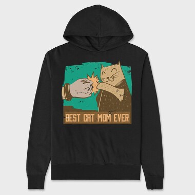 Best Cat Mom, Unisex Men's Hoodie