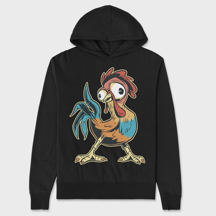 Funny Rooster, Unisex Men's Hoodie