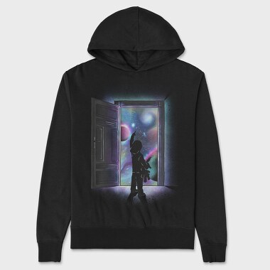 Cosmic Door, Unisex Men's Hoodie