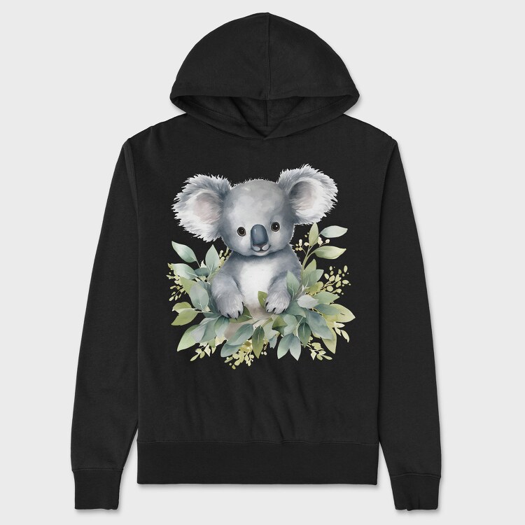 Koala Watercolor, Unisex Men's Hoodie