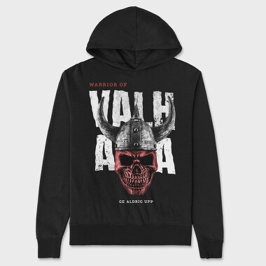 Viking Skull Valhalla, Унисекс Мъжко Суичър