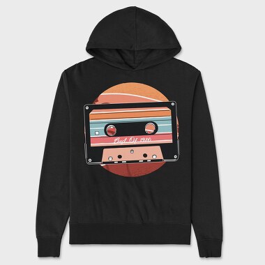 Vintage Cassette Design, Unisex Men's Hoodie