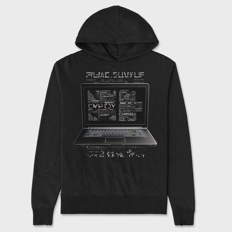 Laptop Programmer Codes, Unisex Men's Hoodie