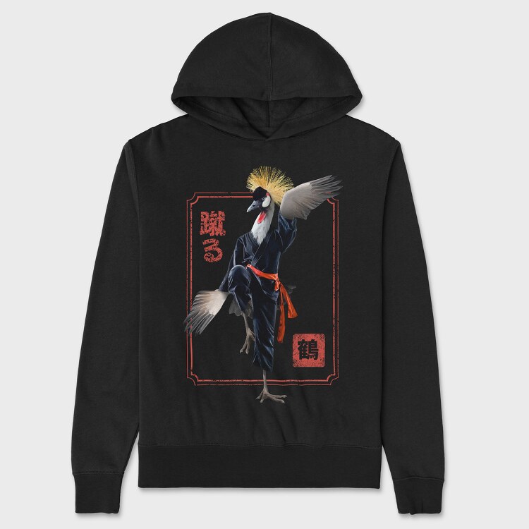 Crane Kung Fu, Unisex Men's Hoodie