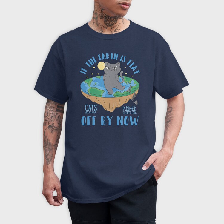 Lazy Cat, Unisex Men's T-Shirt
