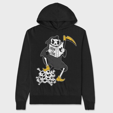 Grim Reaper Reading, Unisex Men's Hoodie