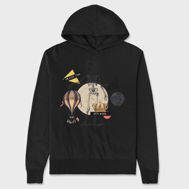 Vintage Sun King, Unisex Men's Hoodie