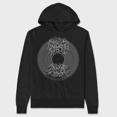 Vinyl Waves, Unisex Men's Hoodie
