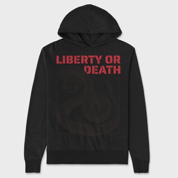 Liberty or Death Snake, Unisex Men's Hoodie