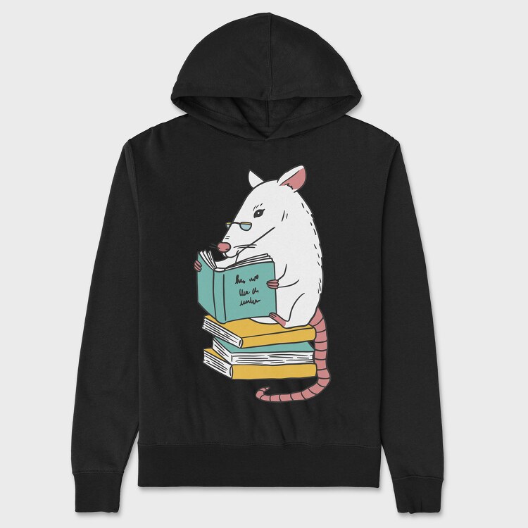 Book Rat, Унисекс Мъжко Суичър