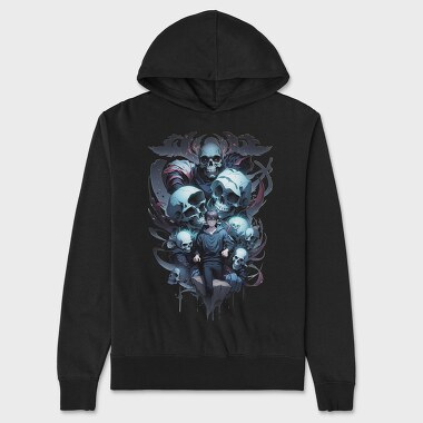 Skulls and Boy, Unisex Men's Hoodie
