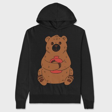 Cute Hot Water Bear, Unisex Men's Hoodie